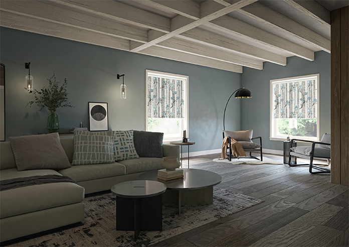 Birch Tree, Sky Blue - Twist&Fit Roller Blind - Image 7